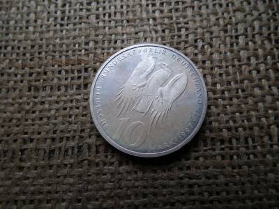 Németország , ezüst 10 márka 1997 J , Deutsche Mark Melanchthon