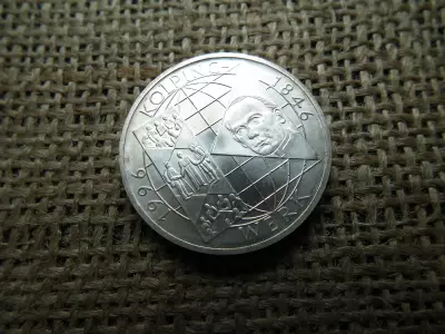 Németország , ezüst 10 márka 1996 A , Deutsche Mark Kolpingwerk