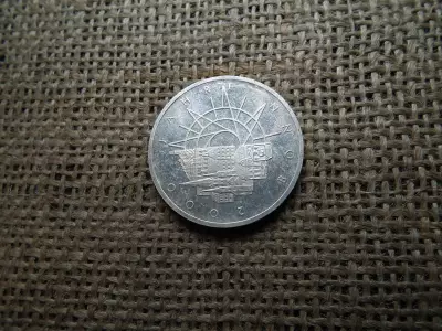 Németország , ezüst 10 márka 1989 D , Deutsche Mark 2000 Years Bonn