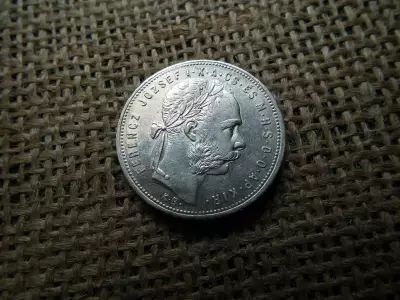 Ferenc József , ezüst 1 forint 1881 KB , Körmöcbánya 