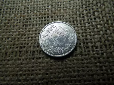 Ezüst 1 korona 1895 KB , így ritkább 