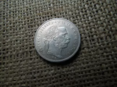 Ferenc József , ezüst 1 forint 1879 KB , Körmöcbánya , extra állapot 