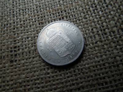 Ferenc József , ezüst 1 forint 1879 KB , Körmöcbánya , extra állapot 