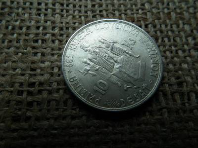 Szlovákia , ezüst 10 korona 1944 , korun , Pribina herceg
