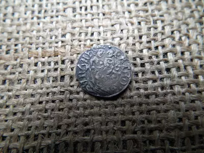 Hunyadi Mátyás ezüst denár KVA , dénár 