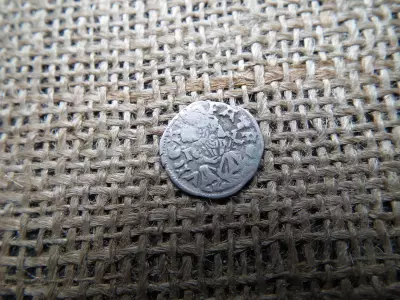 Hunyadi Mátyás ezüst denár NX , Nagybánya , dénár 