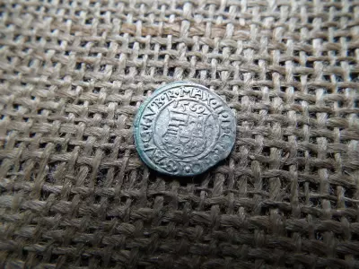 I. Miksa ezüst dénár 1569 KB , Körmöcbánya , denár