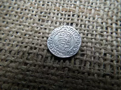 I. Miksa ezüst dénár 1570 KB , Körmöcbánya , denár