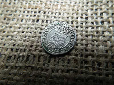 I. Miksa ezüst dénár 1571 KB , Körmöcbánya , denár