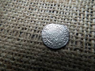 I. Miksa ezüst dénár 1574 KB , Körmöcbánya , denár
