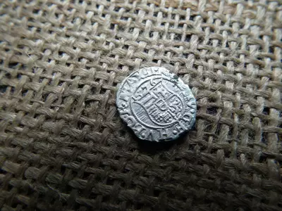 I. Miksa ezüst dénár 1576 KB , Körmöcbánya , denár