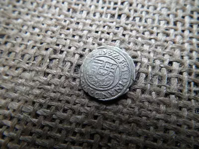 I. Ferdinánd ezüst dénár 1532 KB , Körmöcbánya , denár