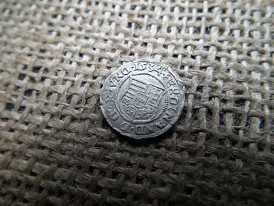 I. Ferdinánd ezüst dénár 1534 KB , Körmöcbánya , denár