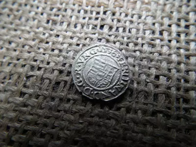 I. Ferdinánd ezüst dénár 1536 KB , Körmöcbánya , denár