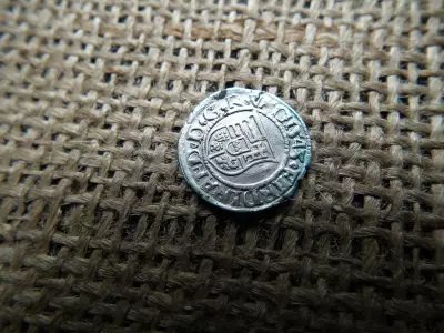 I. Ferdinánd ezüst dénár 1543 KB , Körmöcbánya , denár