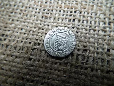 I. Ferdinánd ezüst dénár 1544 KB , Körmöcbánya , denár