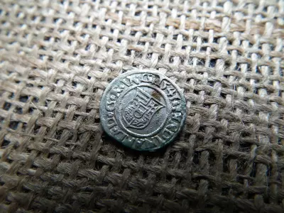 I. Ferdinánd ezüst dénár 1541 KB , Körmöcbánya , denár