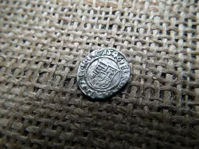 I. Ferdinánd ezüst dénár 1546 KB , Körmöcbánya , denár