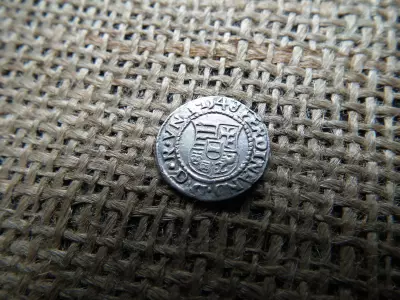 I. Ferdinánd ezüst dénár 1548 KB , Körmöcbánya , denár