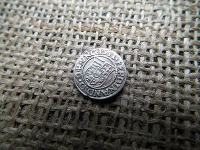 I. Ferdinánd ezüst dénár 1551 KB , Körmöcbánya , denár