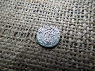 I. Ferdinánd ezüst dénár 1552 KB , Körmöcbánya , denár