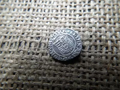 I. Ferdinánd ezüst dénár 1556 KB , Körmöcbánya , denár