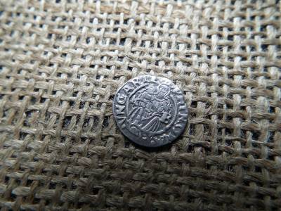 I. Ferdinánd ezüst dénár 1556 KB , Körmöcbánya , denár