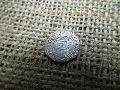 I. Ferdinánd ezüst dénár 1559 KB , Körmöcbánya , denár