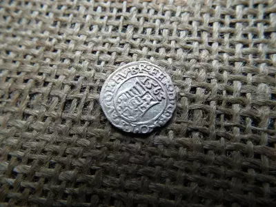 I. Ferdinánd ezüst dénár 1563 KB , Körmöcbánya , denár