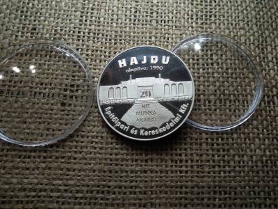 Hajdu építőipari és kereskedelmi kft , érem  jelzett 925/1000 ezüst ( 1 uncia szín ) 