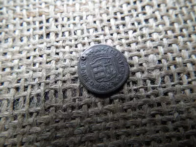 III. Károly ezüst denár 1734 verdejegy nélkül , dénár 