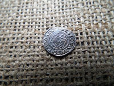 Szapolyai János ezüst denár 1527C M , Kassa , ritka !  , dénár