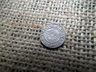 I. Ferdinánd ezüst dénár 1541 KB , Körmöcbánya , denár