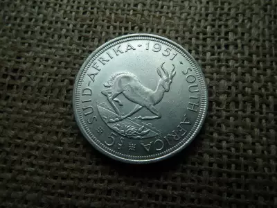 Dél Afrika 5 shilling 1951 - VI. György  , sillings 