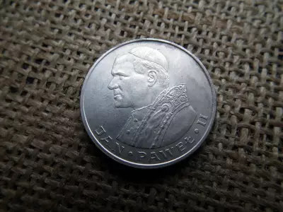 Lengyelország , ezüst  1000 zloty 1982  II. János Pál pápa