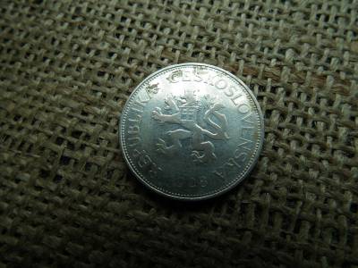 Csehszlovákia , ezüst 5 korona 1928 ,  korun 