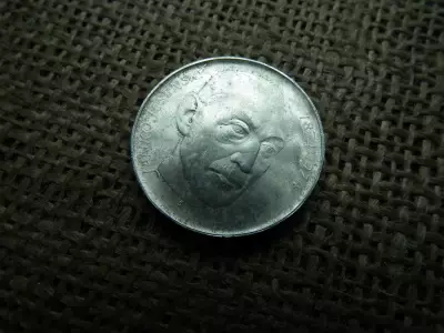 Csehszlovákia , ezüst 50 korona 1974 ,  korun  , Janko Jesenský