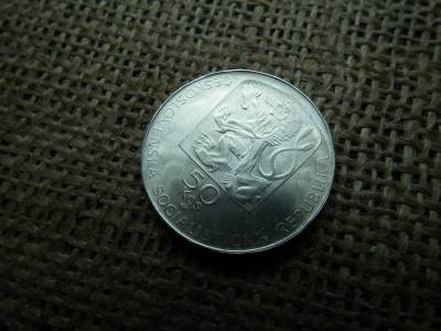 Csehszlovákia , ezüst 50 korona 1974 ,  korun  , Janko Jesenský