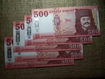 500 forint 2018 EE  UNC 5 db sorszámkövető 