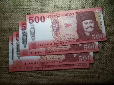 500 forint 2022 ER  UNC  4db sorszámkövető 
