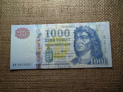 1000 Forint Bankjegy 2011 DB UNC