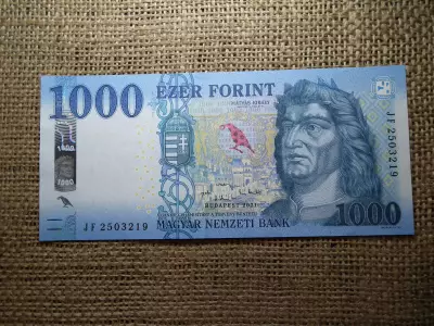 1000 Forint Bankjegy 2021 JF UNC