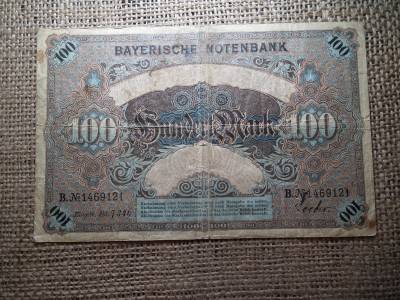 Németország 100 márka 1900 , Mark  , Bajor 