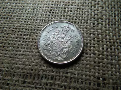 Kanada , ezüst 50 cent 1962 , cents 