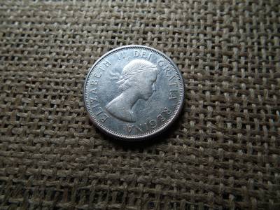 Kanada , ezüst 50 cent 1961 , cents 