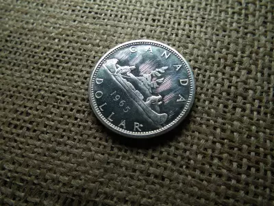 Kanada , ezüst 1 dollár 1965 , dollar 