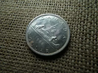 Kanada , ezüst 1 dollár 1966 , dollar 