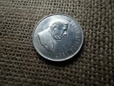 Dél Afrika ezüst 1 rand 1967