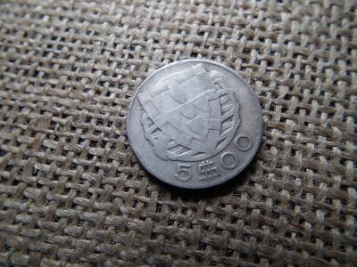 Portugália ezüst 5 escudos 1942 , escudo 