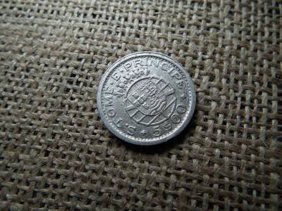 São Tomé és Príncipe , Afrika , ezüst  5 escudos 1951 